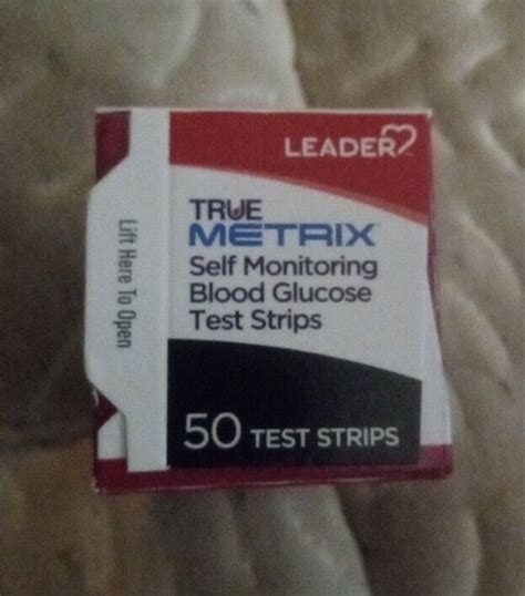 Leader True Metrix Self Monitoring Blood Glucose Test Strips Ct