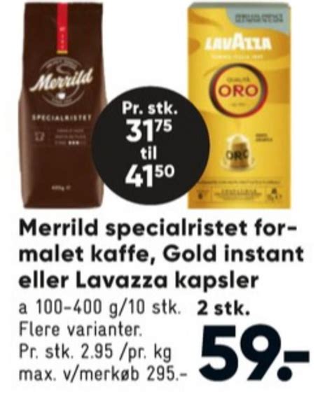 Merrild Specialristet Kaffe Formalet Bilka Oktober Alle