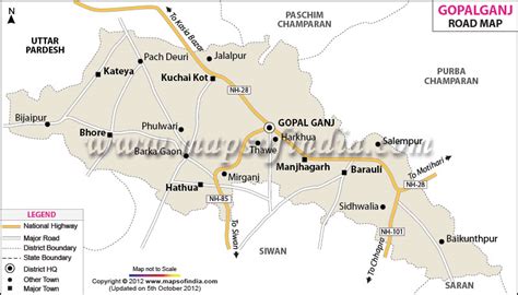 Gopalganj Road Map