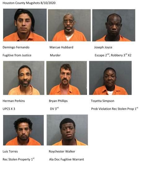 Houston County Mugshots 8/10/2020 :: RickeyStokesNews.com!