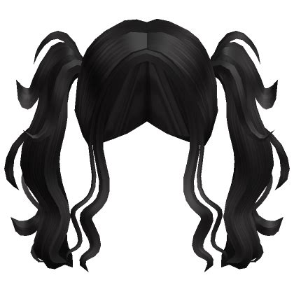 Anime Messy Layered Pigtails Hair Black Roblox Item Rolimon S