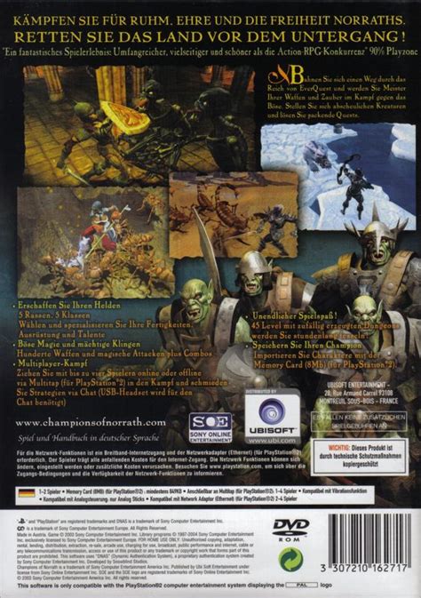 Champions of Norrath (2004) PlayStation 2 box cover art - MobyGames