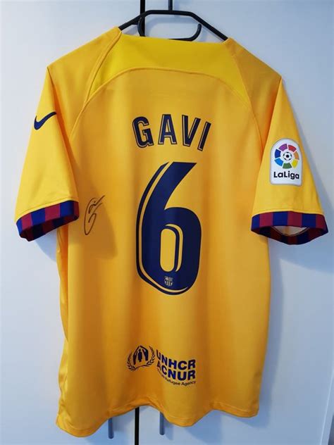 Gavi Fc Barcelona Away Trikot Signiert Kaufen Auf Ricardo