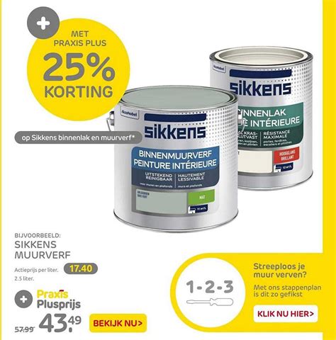 Sikkens Muurverf 25 Korting Aanbieding Bij Praxis 1Folders Nl