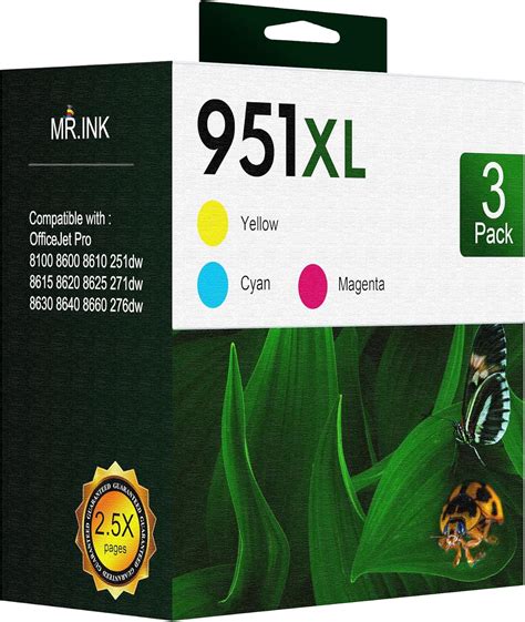 951xl Ink Cartridges Compatible Replacement For Hp 951xl Ink Cartridges Combo Pack