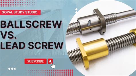 Ball Screw Lead Screw Differences YouTube