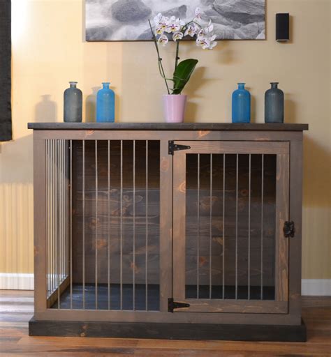 dog crate furniture dog kennel furniture etsy