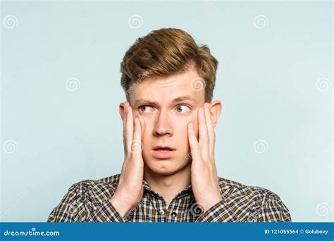 Puzzled Confused Bewildered Man Facial Expression Stock Photo Image