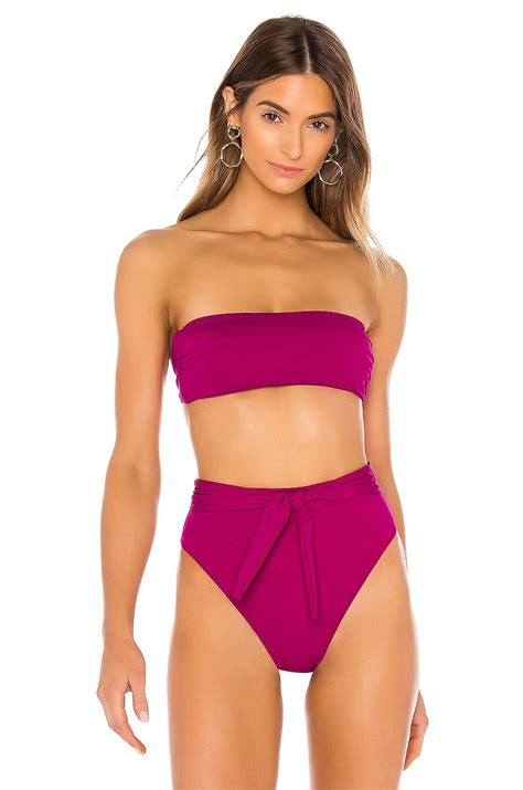 Mara Hoffman Abigail Bikini Top In Levante REVOLVE
