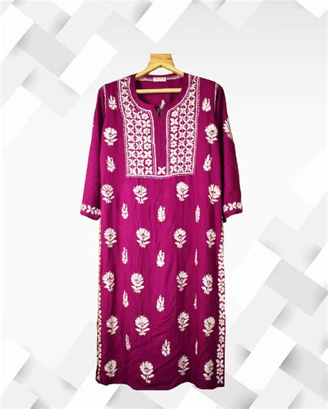 Lucknowi Kurta Buy Lucknowi Kurta Chikan Kurta Online At Best Prices