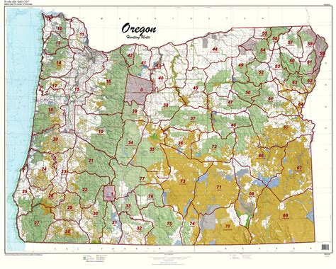 Oregon Statewide Unit Map. - Hunt Data