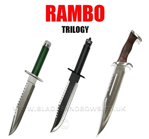 Rambo Knife Trilogy Set Rambo 1 2 And 3 Collectors Set Buy All 3 Rambo