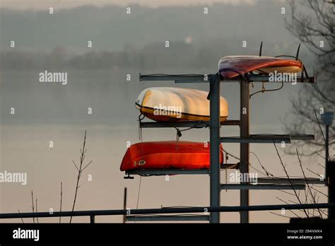 At The Lake Bavaria Landscape Winter Stock Photo Alamy