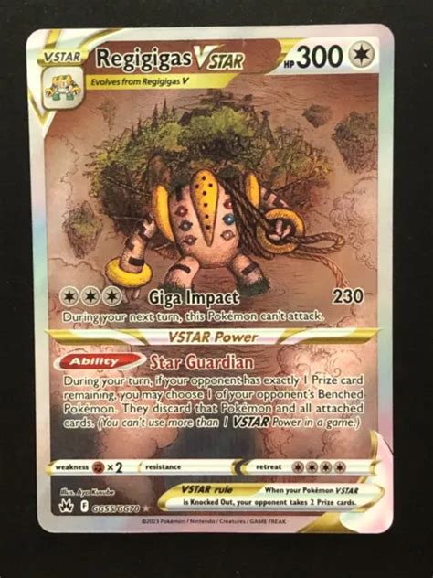 Regigigas Vstar Ultra Rare Crown Zenith Pokemon Tcg Gg Gg Nm Eur