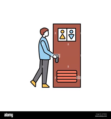 Pictogramme Aller Au Toilette Banque Dimages Vectorielles Alamy