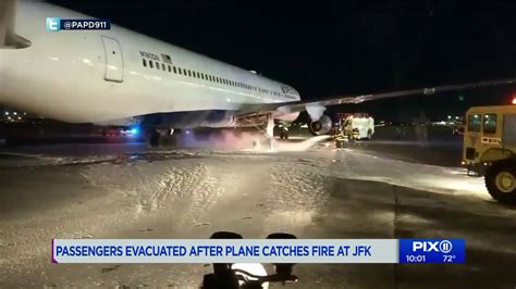 Passengers Evacuated After Fire Erupts Aboard Plane At Jfk