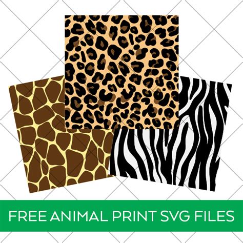 Free Animal Print SVG Files - Pineapple Paper Co.