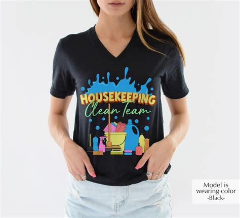 Housekeeping T Shirt Clean Team Shirt Cleaning Service Etsy