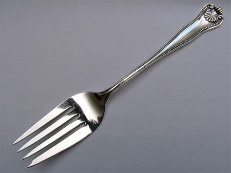 Frank Smith NEWPORT SHELL Sterling Cold Meat Fork