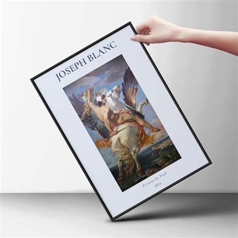 Joseph Blanc Print Perseus By Paul Poster Mythological Paint Print