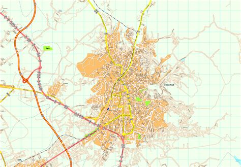 Pristina Vector map. Eps Illustrator Map | Vector World Maps