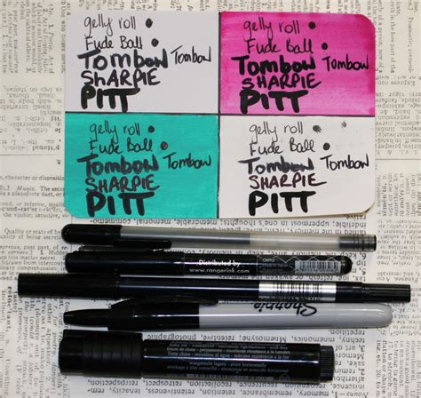 Black and White Pens for Your Art Therapy Supplies List