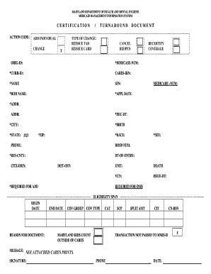 Fillable Online Mmcp Dhmh Maryland MEDICAID MANAGEMENT INFORMATION