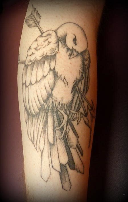 Black and Grey Dead Bird Tattoo by Anna Garvey: TattooNOW