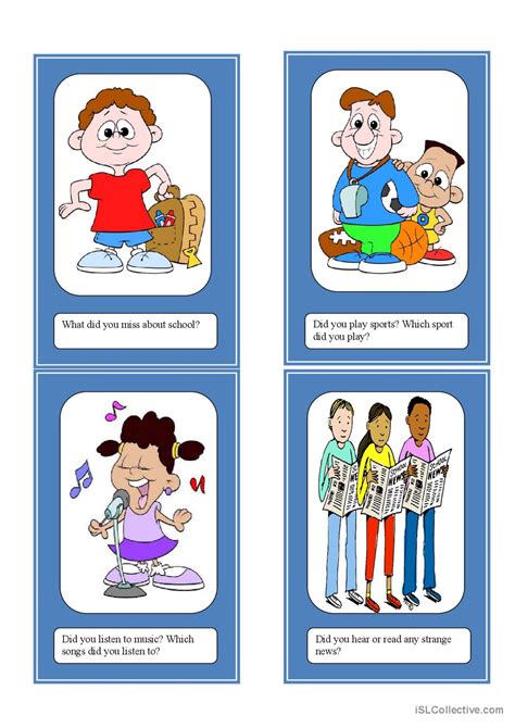 Conversation Cards Role Play Miming… English Esl Worksheets Pdf And Doc