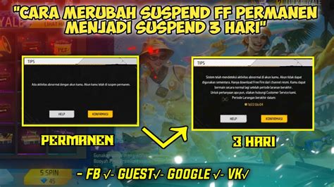 Cara Membuka Akun Ff Terkena Banned Atau Suspend Permanen Cara