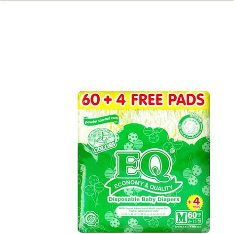 Eq Disposable Baby Diapers Color Jumbo Pack Medium 60s4s Shop