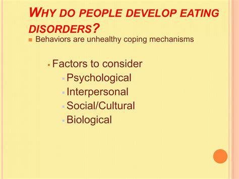 Eating Disorders Ppt