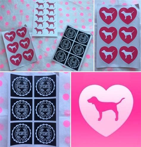 New Victorias Secret Pink Stickers 3 Sheet 22pcs 38 X 24 And 4 X