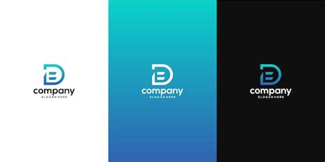 Premium Vector D E Logo Design Monogram Collection Initial Letter