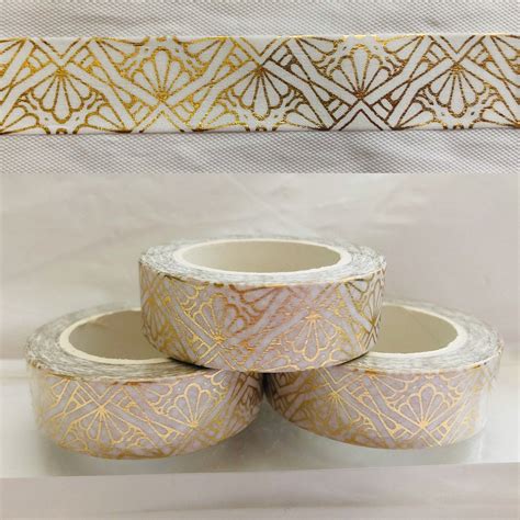 Art Deco Gold Foil Washi Tape Etsy