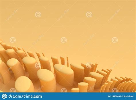 3d Rendering Abstract Background With Wave Line Creative Architectural