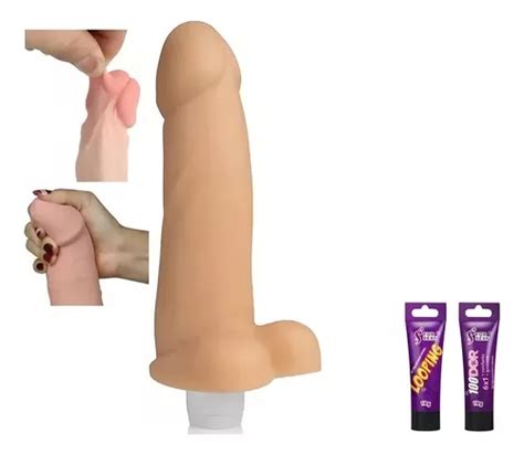 Pinto Macio Cyber Skin Vibrador 18 Cm Pênis Cyberskin Cor Nude