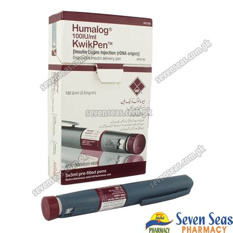 HUMALOG KWIKPEN INJ 100 U 3ML 1X5 Seven Seas Pharmacy Pakistan