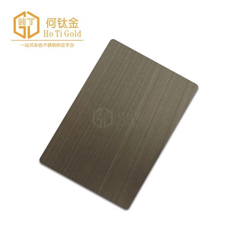 Hairline Antique Bronze Matt Stainless Steel Sheet Hotigold