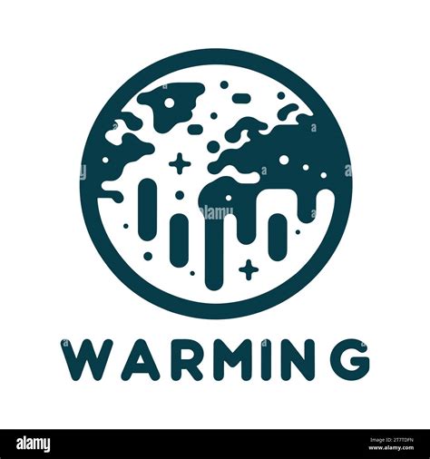 Emblema De La Crisis Climática De La Tierra Icono De Concepto De