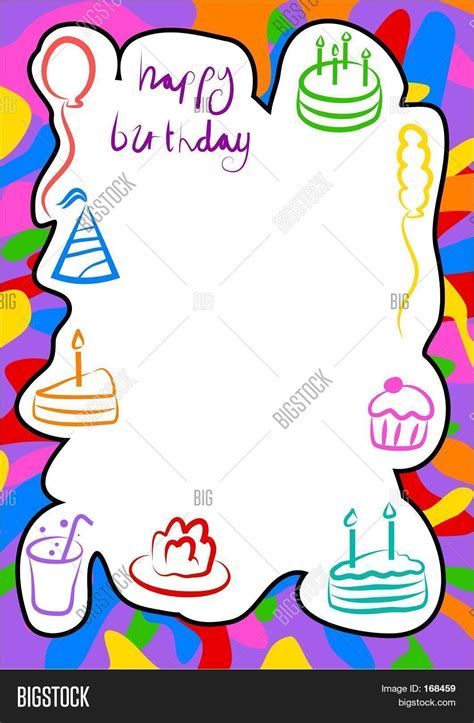Birthday Border Image & Photo (Free Trial) | Bigstock
