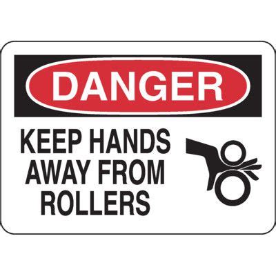 Danger Keep Hands Away Sign Emedco