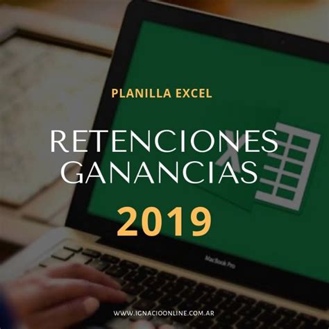 Planilla Excel Cálculo Retenciones Ganancias 2019 Versión 3