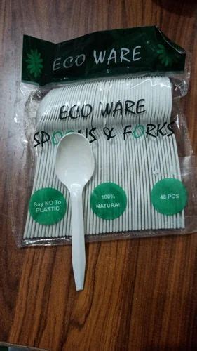 Inch White Disposable Plastic Spoon At Rs Piece Shikohabad