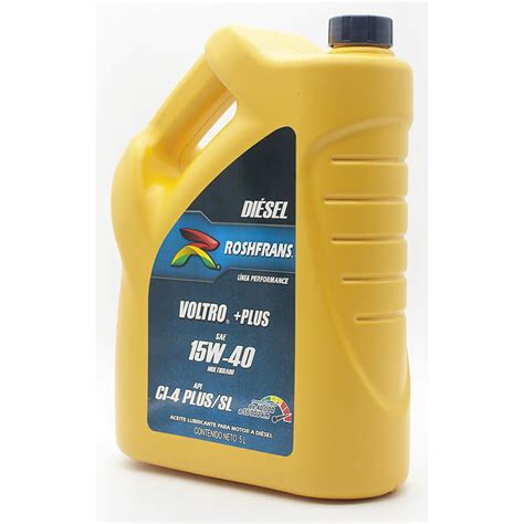 Roshfrans Aceite De Motor Diesel Voltro 15w40 5 Litros Masrefacciones