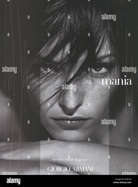 2000s Uk Giorgio Armani Mania Magazine Advert Stock Photo Alamy