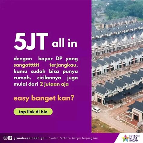 PROMO RUMAH CLUSTER GRAND NUSA INDAH