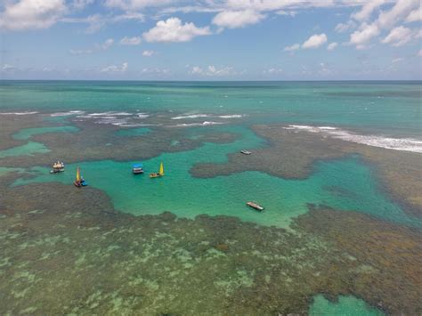 Premium Photo Aerial View Of Porto De Galinhas Beach In The City Of