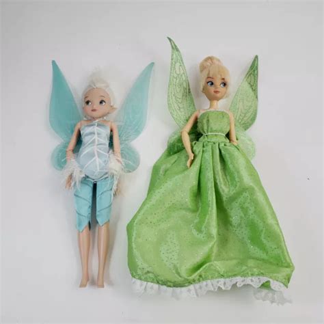 Disney Store Tinkerbell And Periwinkle Fairy Flutter Wing Dolls Height