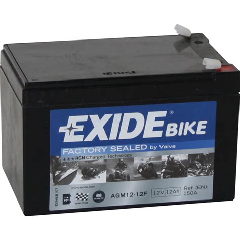 Batería Exide Moto 12V Agm Ready AGM12 12F AGM 12V 12Ah 12 150A